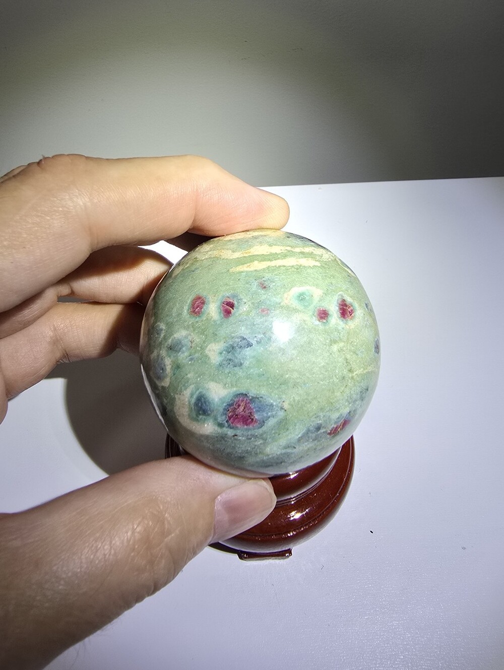 0.5 lbs Ruby in Fuchsite Crystal Sphere #C 55 mm